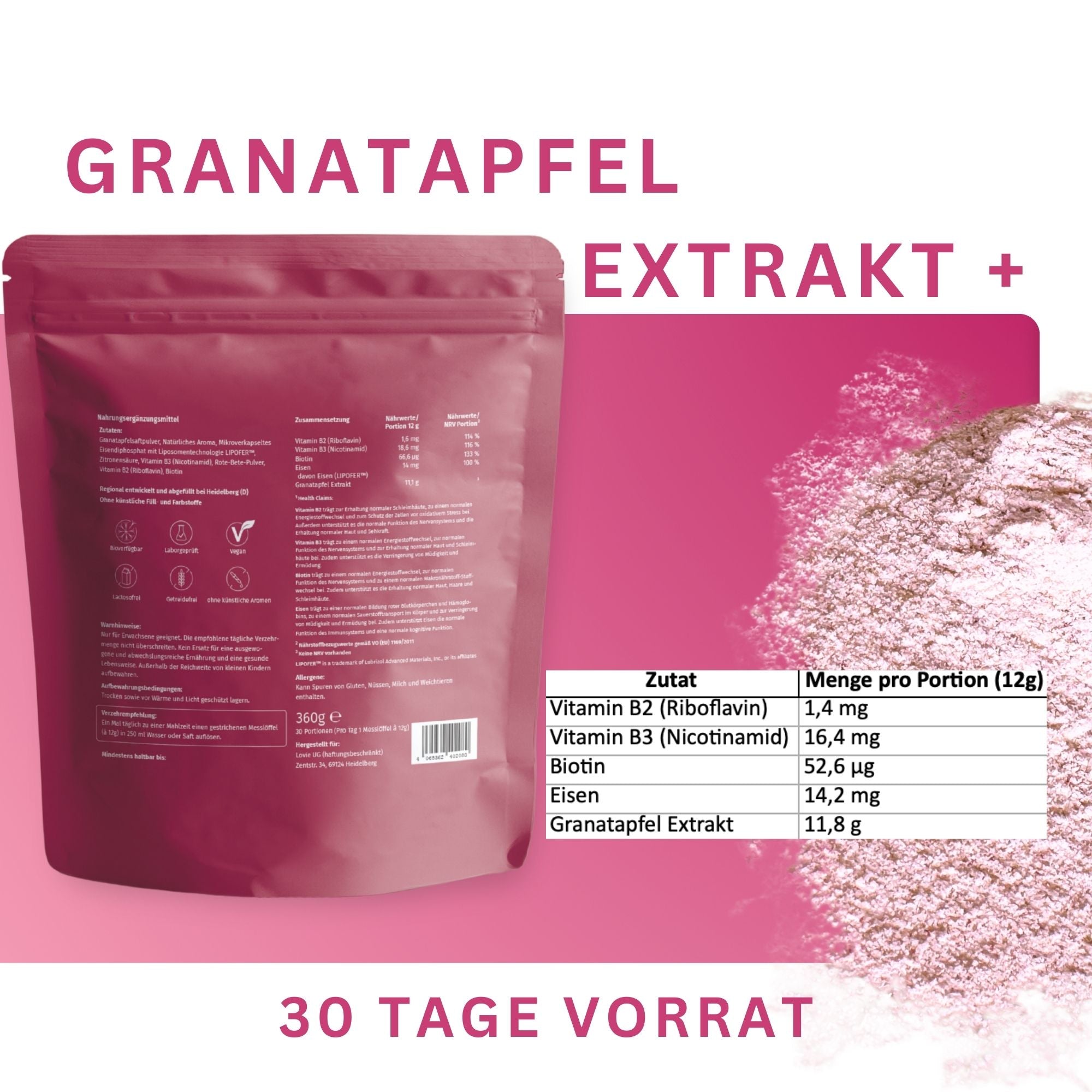 Granatapfel Extrakt+ (verbesserte Formel)