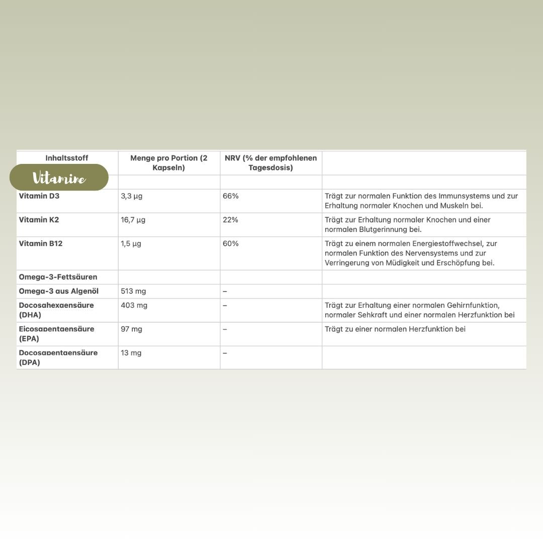 Veganes Omega-3-Komplex